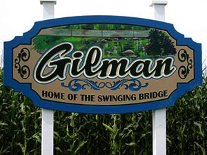 Gilman Welcome Sign